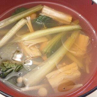 タァサイとえのきの中華スープ